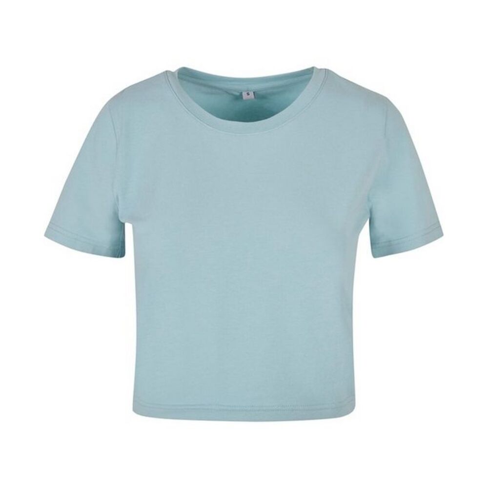 Build Your Brand Womens/Ladies Crop Top / Ocean Blue